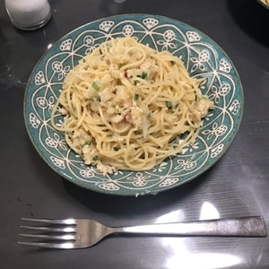 牡蠣と玉ねぎの旨味爆発パスタ